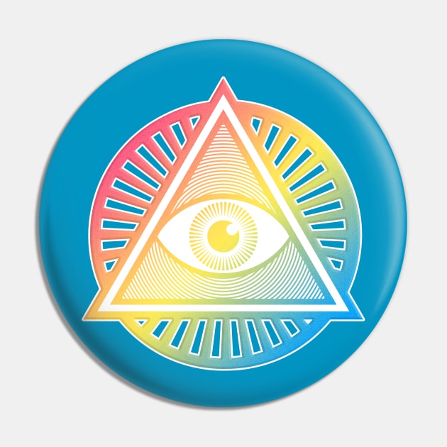 All-Seeing Illuminati Eye Symbol Pin by DankFutura