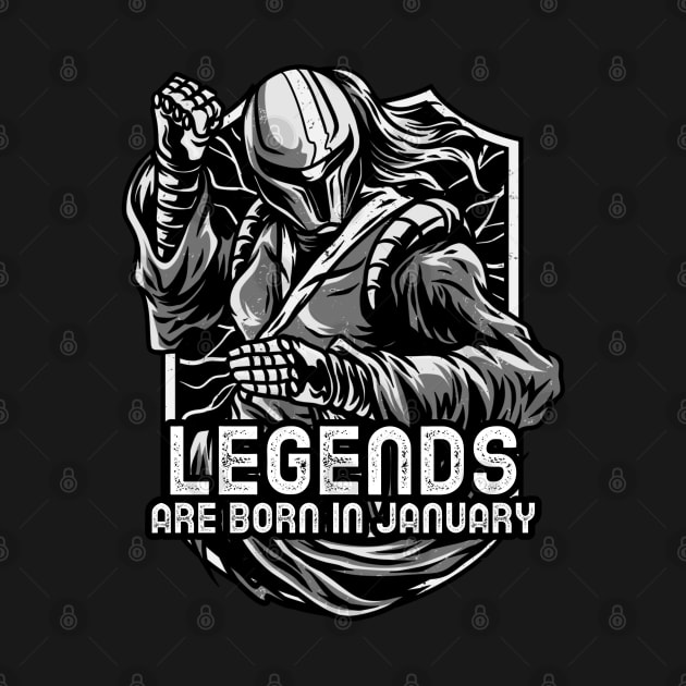 Legends Are Born In January by Sunil Belidon