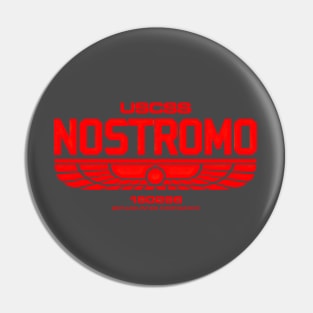 WeyLand -Yutani Nostromo red logo Pin