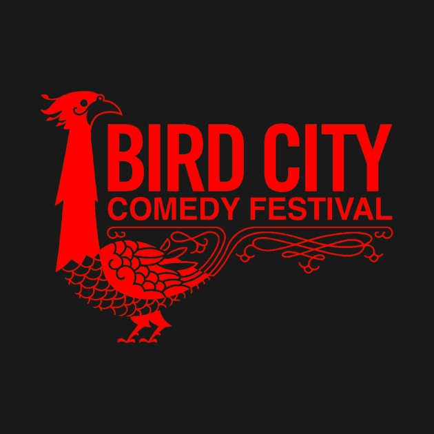 Old School Logo in Classic Red by BirdCityComedyFestival