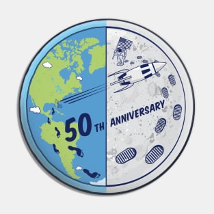 Moon Landing 50th Anniversary Celebration Pin