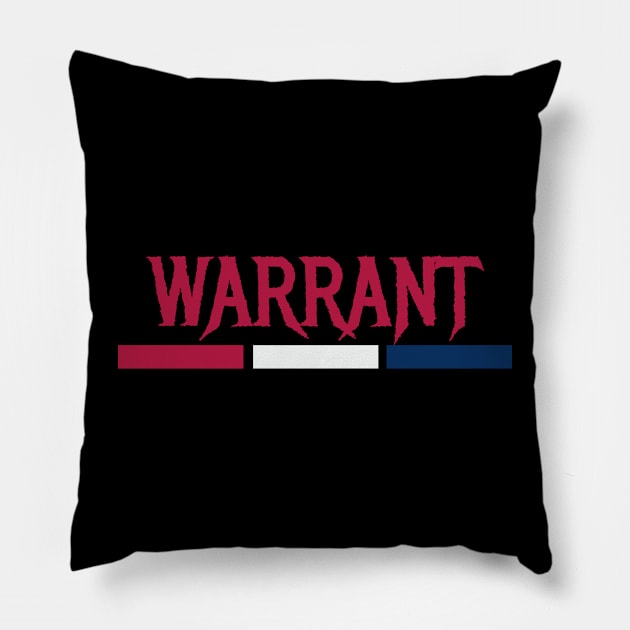 red white blue warrant Pillow by ALSPREYID