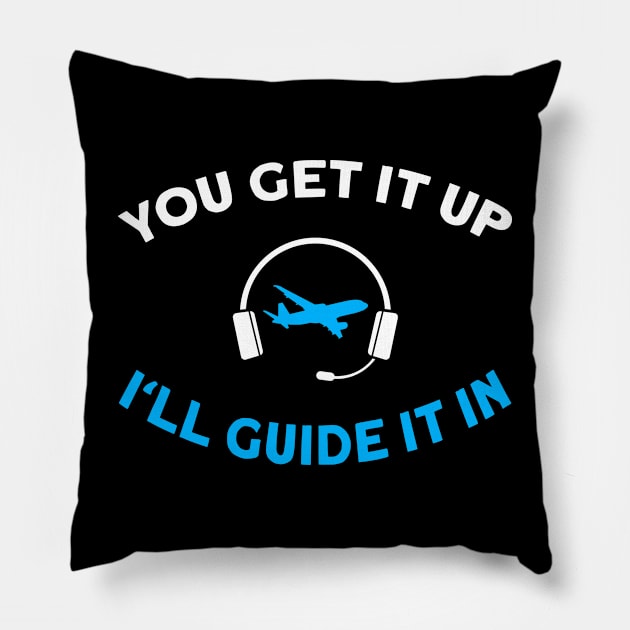 Air Traffic Controller Pillow by TheBestHumorApparel