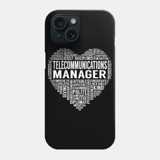 Telecommunications Manager Heart Phone Case