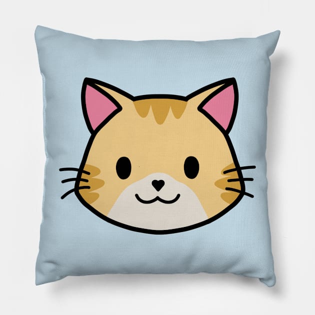 Eddie the ginger Pillow by Meowmaddie