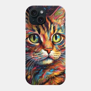 Close-up of a cat's head. Phone Case