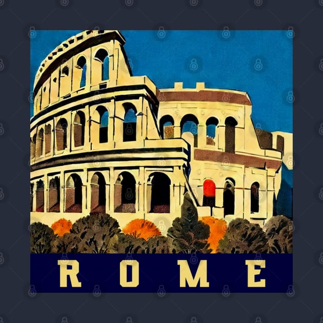 Rome Vintage Travel by Prints Charming