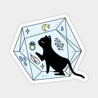 Cosmic Cat Crystal 01 Magnet