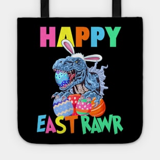 Happy Easter East Rawr Dinosaur Easter Bunny Kids Costume Egg Hunt Boys Tote