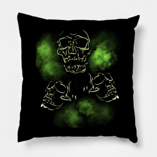 Neon Skulls Pillow