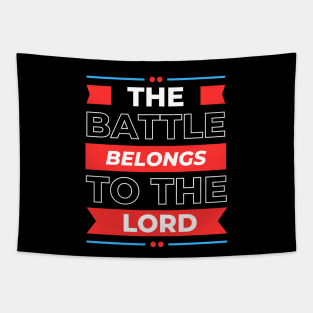 The Battle Belongs to The Lord | Christian Tapestry