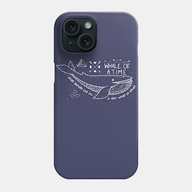 I WHALE ALWHALES LOVE YOU Phone Case by manospd