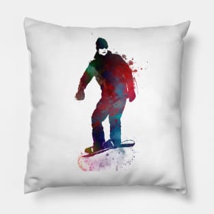 snowboard sport art #snowboard Pillow
