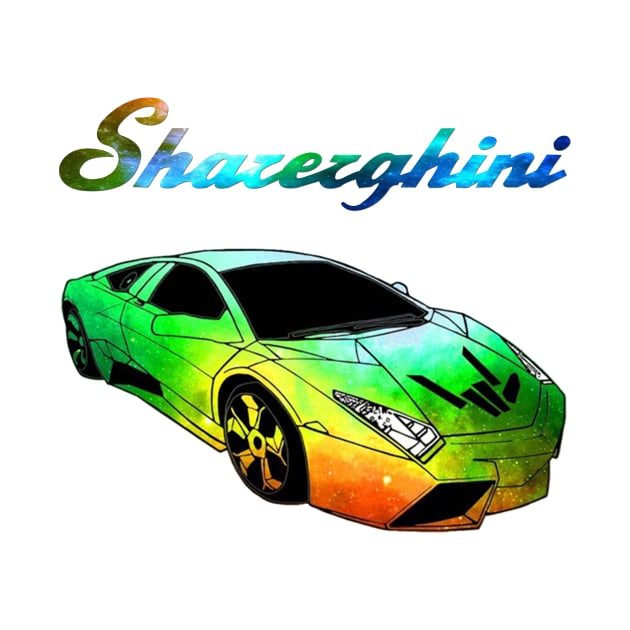 sharerghini, sharerghini merch,sharerghini Green rainbow by Yoyo Star