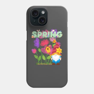 Flower Power Gnome: Celebrating Spring in Style Phone Case