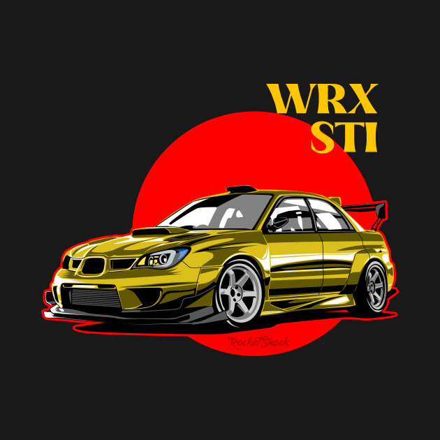 Subie WRX sti illustration by ASAKDESIGNS