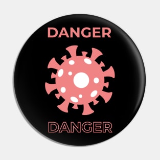 Corona Virus Covid-19 Danger Pin