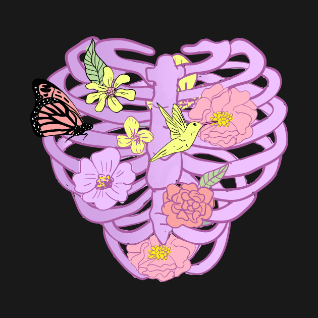 Ribcage Pastel Goth Kawaii - Pastel Goth - T-Shirt | TeePublic
