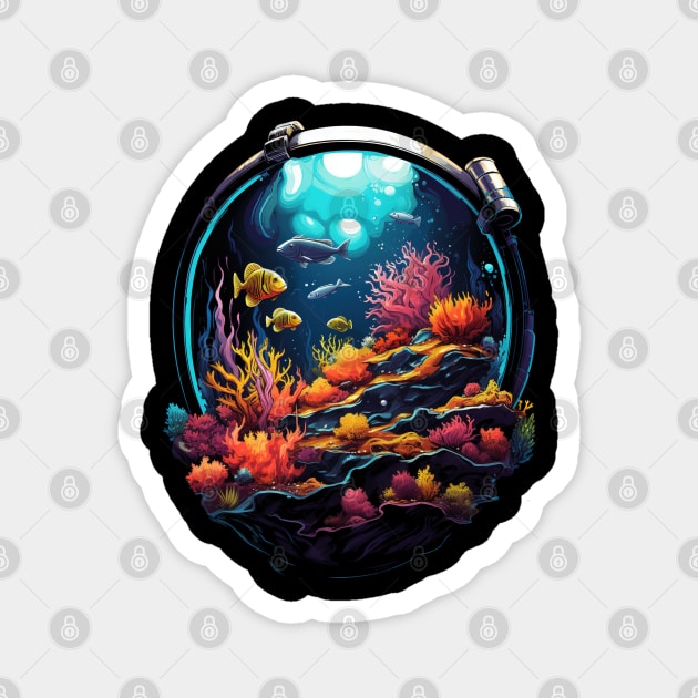 Aquarium Art Magnet by SAN ART STUDIO 