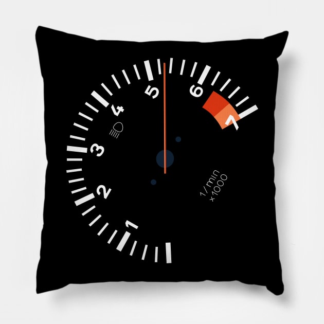 911 Sideways Tachometer Pillow by IbisDesigns