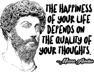 Marcus Aurelius Philosophy Statement Design Magnet