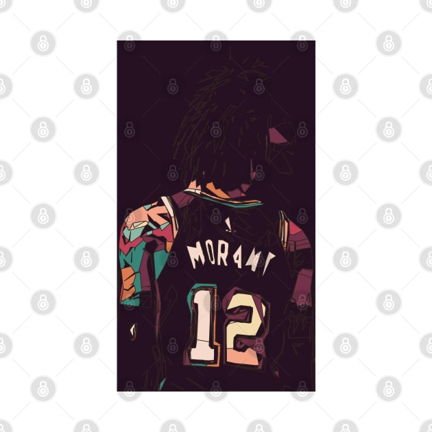 Ja Morant Memphis Grizzlies Geometric Art by Playful Creatives