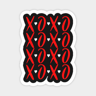 XO Hugs And Kisses Valentine's Day Valentine Hugs and Kisses Magnet