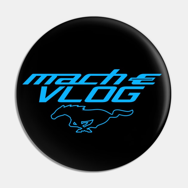 Mach-E Vlog Pony Merch Pin by zealology