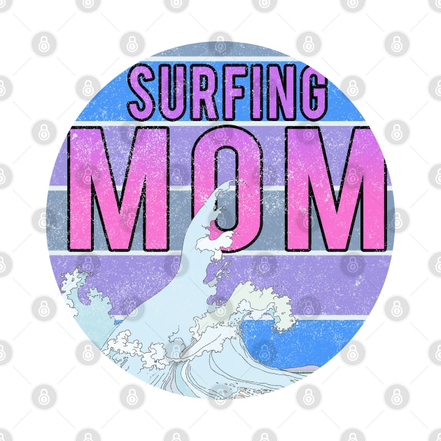 Surfing Mom // Wave blue sunset by PGP