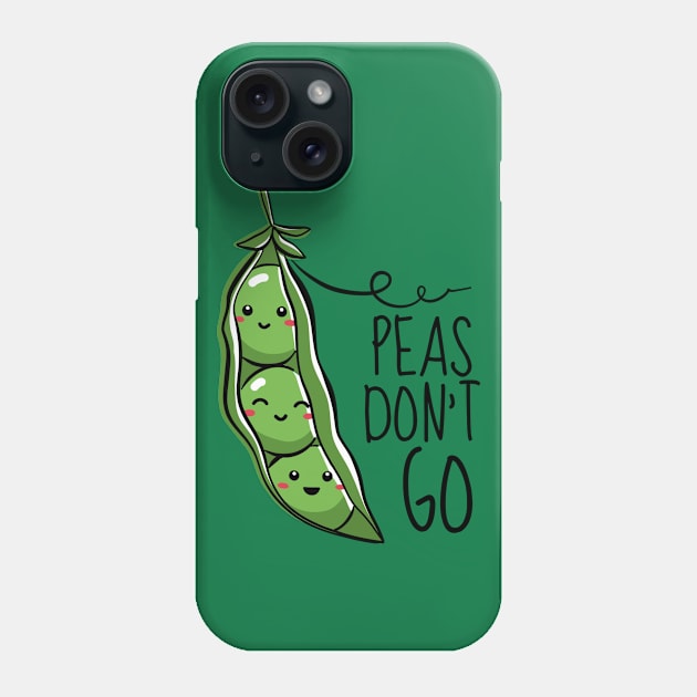 Peas Don't Go Funny Peas Phone Case by DesignArchitect