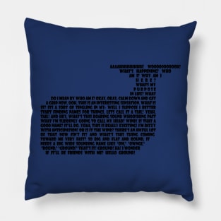 Hitchhikers whale quote Pillow