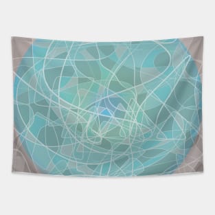 Mosaic Blue Planet Tapestry