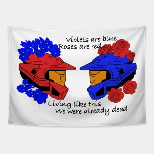 Red vs Blue Tapestry