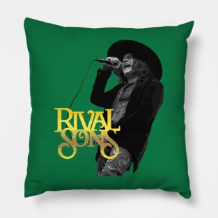 Rival Sons - Retro Style Art Pillow