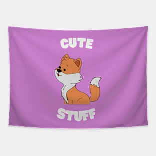 Cute Stuff Fox Furry Eyes Adorable Ears Tapestry