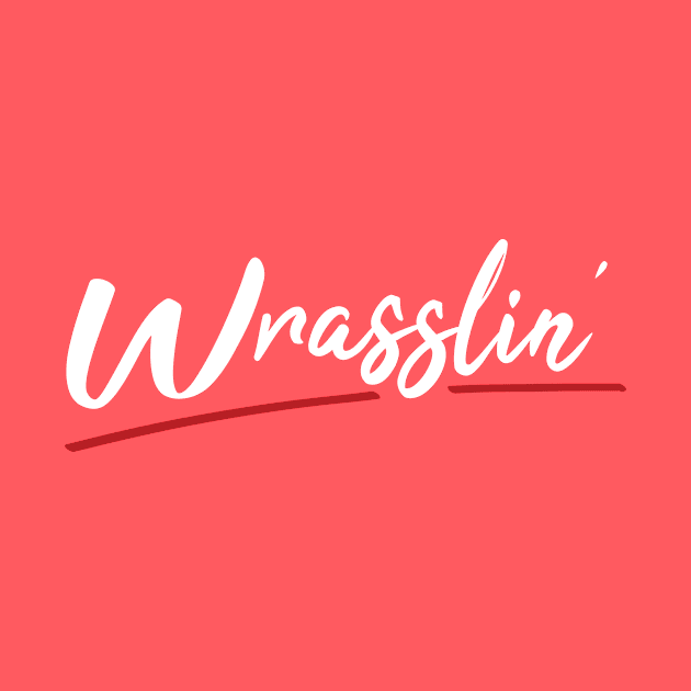 Wrasslin' - White by The PopCulturists