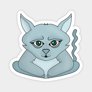 Sad Cat Magnet