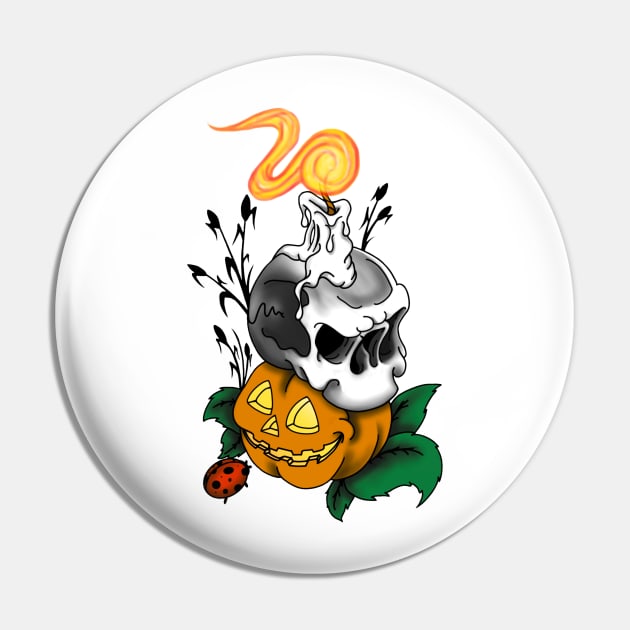Halloween candlelight Pin by JackDraws88