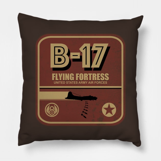 B-17 Flying Fortress Pillow by TCP