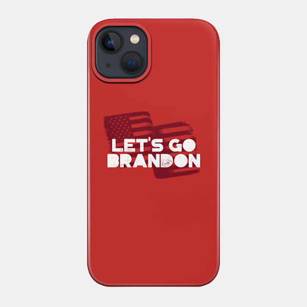 Let's Go Brandon Joe Biden Chant Impeach Biden USA Flag - Lets Go Brandon - Phone Case