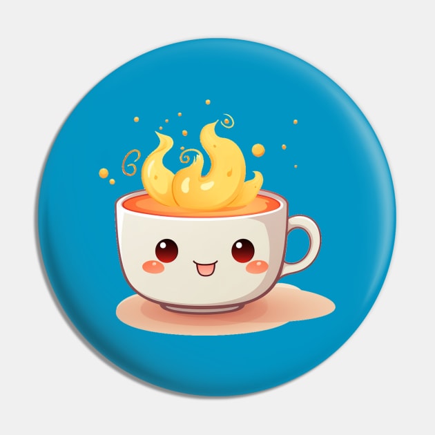 a cute cup of tea fire and burn Pin by MilkyBerry