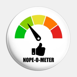 Meter Series - NOPE-O-METER 2 - Nope Icons - Gauge Level 2 - Cool - 2A Pin