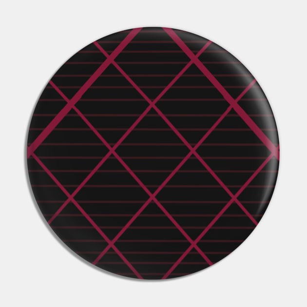 Pink plaid, dark Pin by Lyvewyre Studios