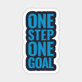 One step. One goal. / Blue Magnet