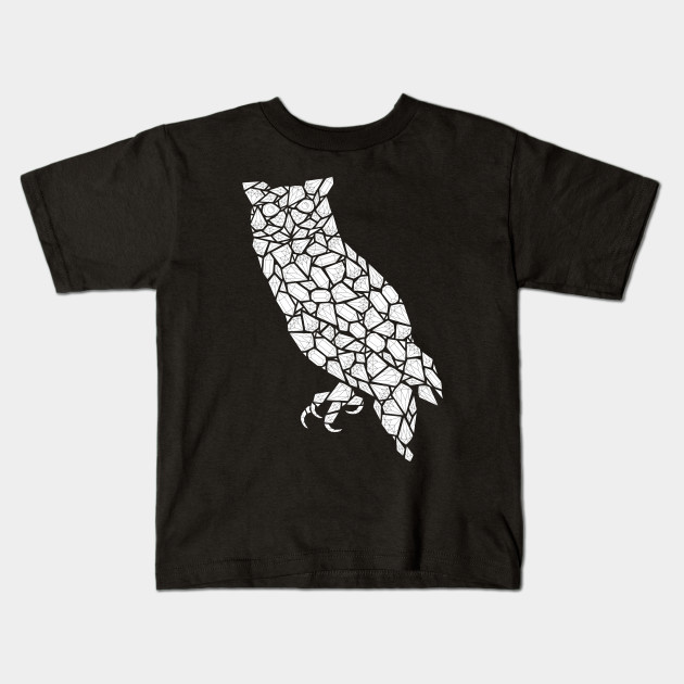 Gemstones Owl Illustration Adult Coloring Page Owl Drawing Owl