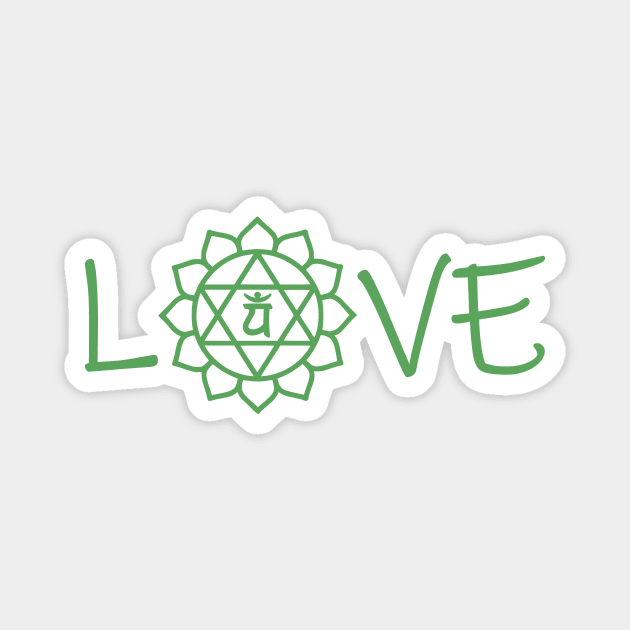 Love Heart Chakra Magnet by LaurenElin