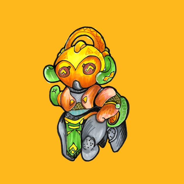 orisa overwatch chibi by Geeky Gimmicks