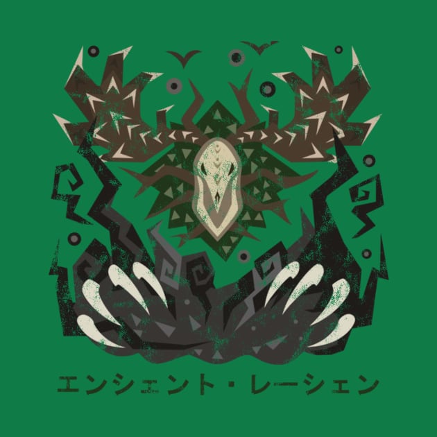 Monster Hunter World Ancient Leshen Kanji Icon by StebopDesigns