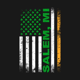 Irish American Flag SALEM, MI T-Shirt