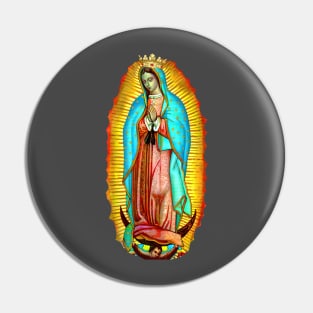 Our Lady of Guadalupe Zarape Virgin Mary Catholic Saint Pin